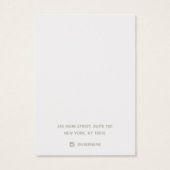 Elegant Ketting White Wood Circle Motif Visitekaartje (Achterkant)