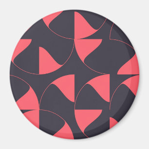 Elegant, kic, abstracte cirkelvormige geometrische magneet