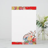 Elegant Kimono - Japanse designfabriek Briefpapier (Staand voorkant)