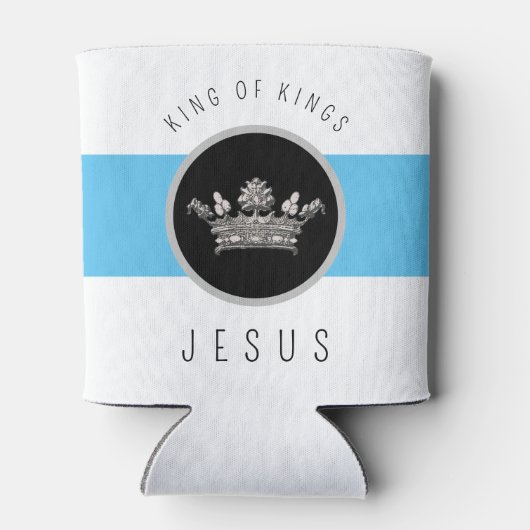 Elegant King of Kings Jesus Crown Christelijk Blikjeskoeler (Achterkant)