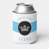 Elegant King of Kings Jesus Crown Christelijk Blikjeskoeler (Blikje Achterkant)