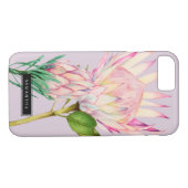 Elegant King Protea Roze Paarse Waterverf Floral Case-Mate iPhone Case (Achterkant (Horizontaal))