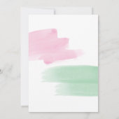 Elegant King Protea Waterverf Wedding Invitations Kaart (Achterkant)