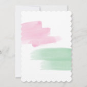Elegant King Protea Waterverf Wedding Invitations Kaart (Achterkant)