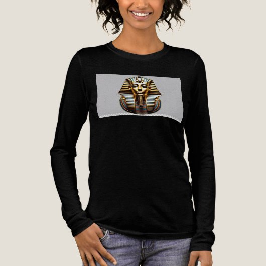  Elegant King Tut Pharaoh Tee – Women’s Ancient Eg Tri-Blend Shirt (Voorkant)