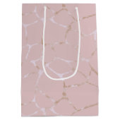 Elegant Kintsugi Pattern Vrijgezellenfeest Harteli Medium Cadeauzakje (Achterkant)