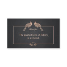 Elegant Klant Hartelijk dank U verwijzingskaart