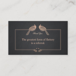 Elegant Klant Hartelijk dank U verwijzingskaart Aanbevelingskaartje