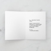 Elegant, klasje en respectabele Kaart "Dank je" (Binnen)