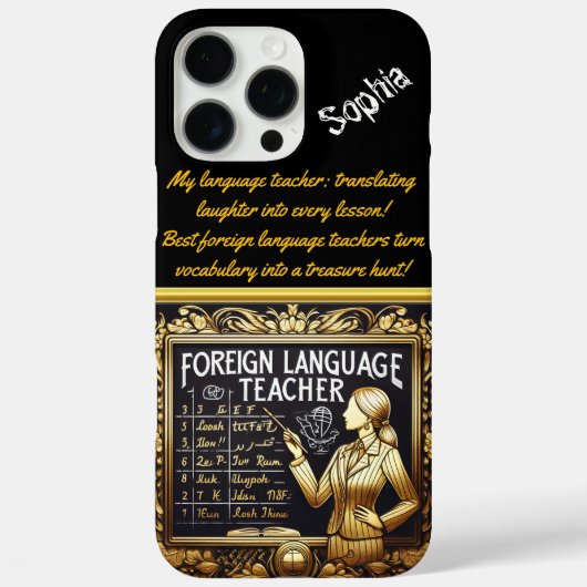 Elegant klaslokaal met inspirerende docent Case-Mate iPhone case (Achterkant)