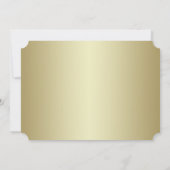 Elegant Klasse | Gouden Ticket | Hartelijk dank vo Kaart (Achterkant)