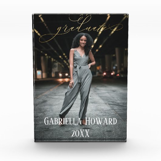 Elegant Klasse van 20XX Foto Acrylblok (Voorkant)