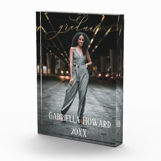 Elegant Klasse van 20XX Foto Acrylblok (Rechts)