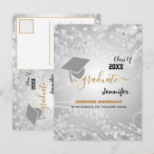 Elegant-klasse van 20XX, foto, Topper-Afstuderen e Aankondigingskaart (Voorkant / Achterkant)