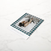 Elegant klassevol rustiek gegoten patroon goud folie feestdagen briefkaart (Gedraaid)