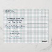 Elegant klassevol rustiek gegoten patroon goud folie feestdagen briefkaart (Achterkant)