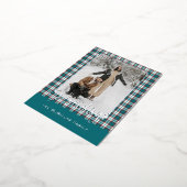 Elegant klassevol rustiek gegoten patroon goud folie feestdagen briefkaart (Gedraaid)