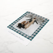 Elegant klassevol rustiek gegoten patroon goud folie feestdagenkaart (Gedraaid)