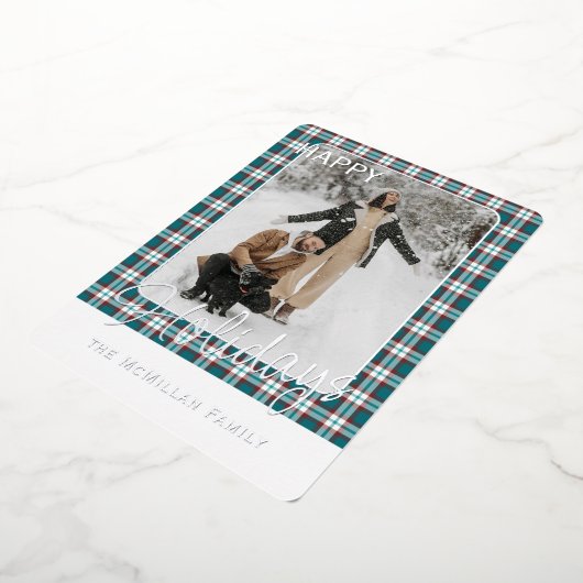 Elegant klassevol rustiek gegoten patroon goud folie feestdagenkaart (Gedraaid)