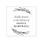 Elegant & Klassiek Aangepast Boek Rubberstempel (Afrduk)