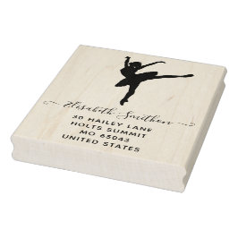 Elegant klassiek balletdanseres persoonlijk briefp rubberstempel