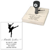 Elegant klassiek balletdanseres persoonlijk briefp rubberstempel (Gestempeld)