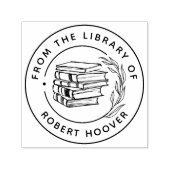 Elegant klassiek blad boek uit de bibliotheek van  zelfinktende stempel (Design)