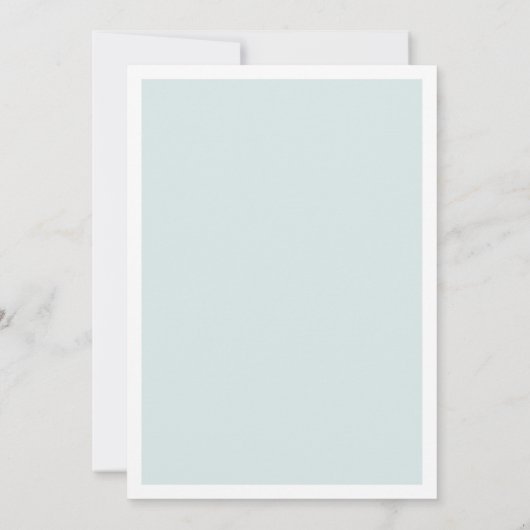 Elegant klassiek blauw script bruiloft-zitvlak kaart (Achterkant)