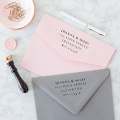 Elegant klassiek eenvoudig retouradres  zelfinktende stempel