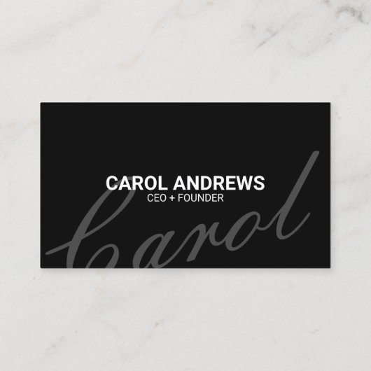 Elegant & Klassiek Eenvoudig Zwart-Wit QR Code Visitekaartje (Achterkant)