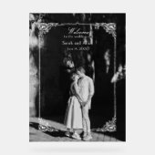 Elegant klassiek Frans rococo Bloemen Welkom Acryl Bord (Voorkant)