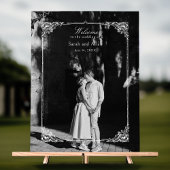 Elegant klassiek Frans rococo Bloemen Welkom Acryl Bord