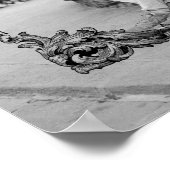 Elegant klassiek Frans rococo Bloemen Welkom Poster (Hoek)