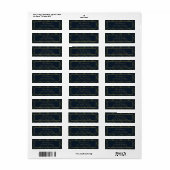 Elegant Klassiek Geruit Retouradres Etiket (Full Sheet)