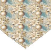 Elegant klassiek goud blauw luxe kerstboeket tafelkleed (Gekanteld)