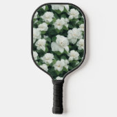 Elegant klassiek groen botanisch wit bloemwater pickleball paddle (Achterkant)