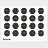Elegant Klassiek Halloween Feest Ronde Sticker (Vel)