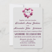 Elegant klassiek hedendaags bloemhartenhuwelijk (Achterkant)