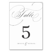 Elegant klassiek kalligrafie bruiloft kaart (Voorkant)