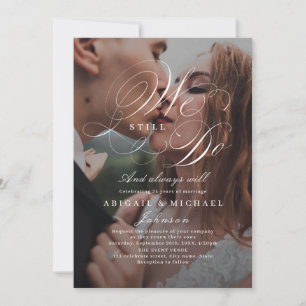 Elegant klassiek kalligrafiefoto DAT WE NOG STEEDS Kaart