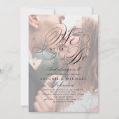 Elegant klassiek kalligrafiefoto DAT WE NOG STEEDS Kaart (Voorkant)