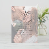 Elegant klassiek kalligrafiefoto DAT WE NOG STEEDS Kaart (Staand voorkant)