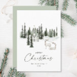 Elegant Klassiek Kerstbos Feestdagenkaart<br><div class="desc">U kunt de kleur van de woorden "Vrolijk kerstfeest" veranderen. Je kunt het doen in de Zazzle-editor,  neem gerust contact met me op als je meer informatie nodig hebt over hoe je het moet doen,  of als je andere hulp of een nieuw item nodig hebt. Ik reageer snel.</div>