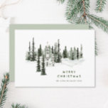 Elegant Klassiek Kerstbos Feestdagenkaart<br><div class="desc">U kunt de kleur van de woorden "Vrolijk kerstfeest" veranderen. Je kunt het doen in de Zazzle-editor,  neem gerust contact met me op als je meer informatie nodig hebt over hoe je het moet doen,  of als je andere hulp of een nieuw item nodig hebt. Ik reageer snel.</div>