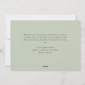 Elegant Klassiek Kerstbos Feestdagenkaart (Achterkant)