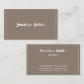 Elegant klassiek lettertypeontwerp, professioneel  visitekaartje (Voorkant / Achterkant)