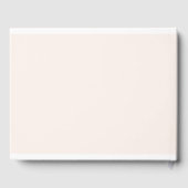 Elegant, Klassiek, Monogram, Blush-Beige, Bruiloft Gastenboek (Achterkant)