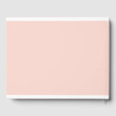 Elegant, Klassiek, Monogram, Blush-Pink, Bruiloft Gastenboek (Achterkant)