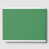 Elegant, Klassiek, Monogram, Bos-Groen, Bruiloft Gastenboek (Achterkant)