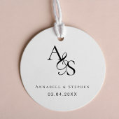 Elegant, klassiek, monogram, bruiloft, rubberstempel